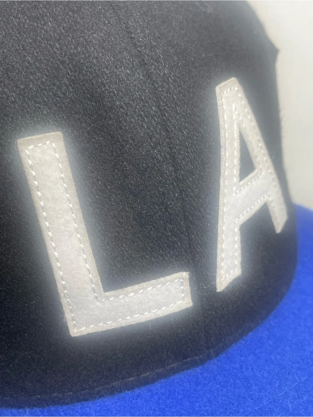 VTG Y2K THE HUNDREDS Los Angeles LA Hat StrapBack Wool Blend Black Baseball Cap